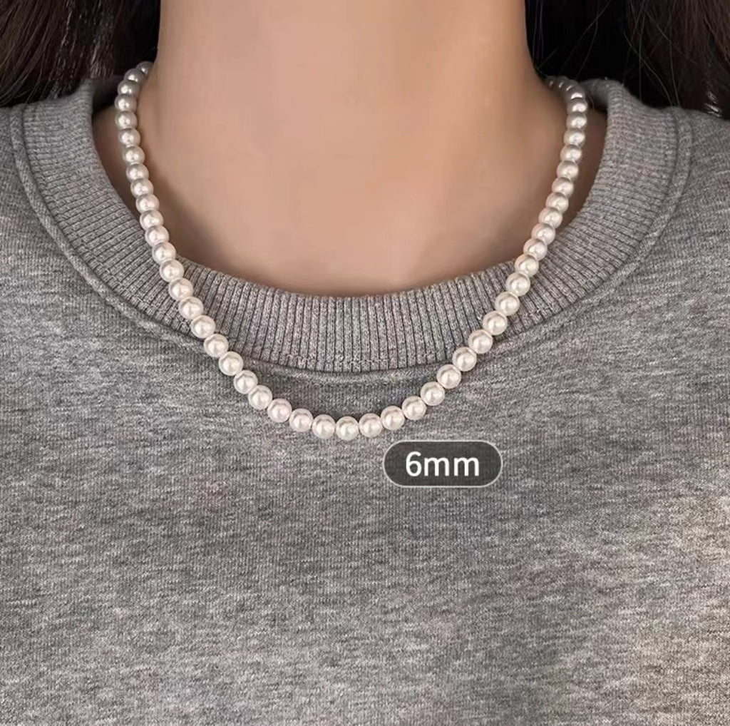 Damen klassische Süßwasserperlenkette Shop Nory