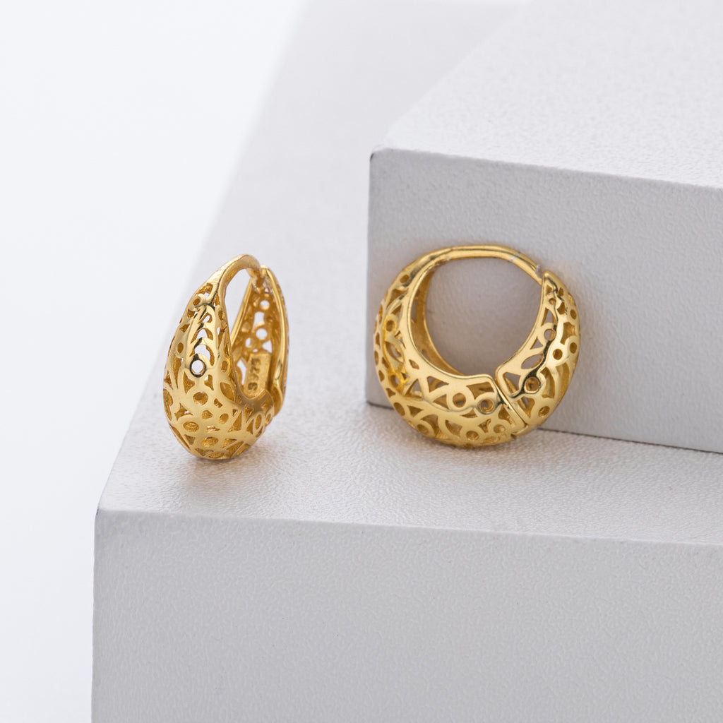Damen Creolen mit filigranem Design Shop Nory