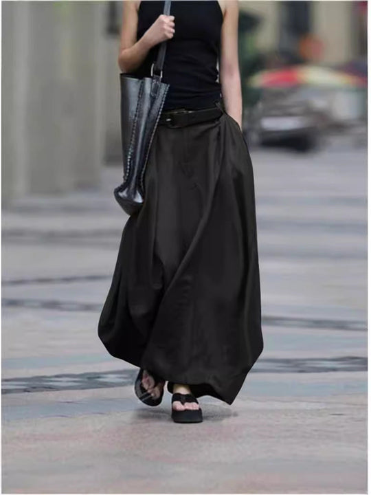 Damen Maxirock mit fließendem Schnitt und elegantem Fall Shopnory