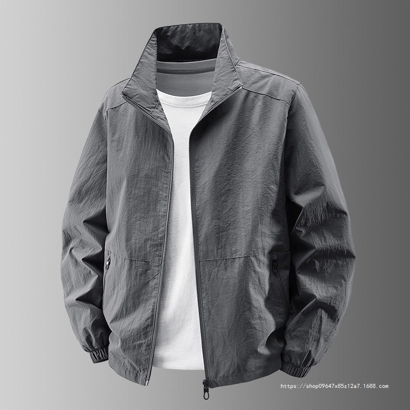 Herren Ultralight Technical Blousonjacke mit elastischen Bündchen, verdeckten Reißverschlusstaschen & atmungsaktivem Nylonmix Shop Nory