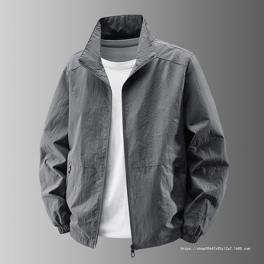 Herren Ultralight Technical Blousonjacke mit elastischen Bündchen, verdeckten Reißverschlusstaschen & atmungsaktivem Nylonmix Shop Nory