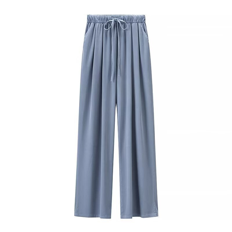 Damen Weite Palazzo‑Hose mit hohem Elastbund, Tunnelzug und Eingrifftaschen Shop Nory