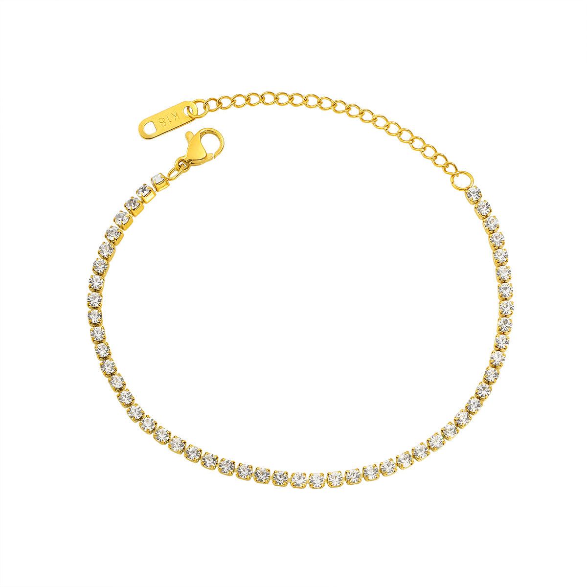 Damen Glitzernde Kristall Akzent Armband Shop Nory