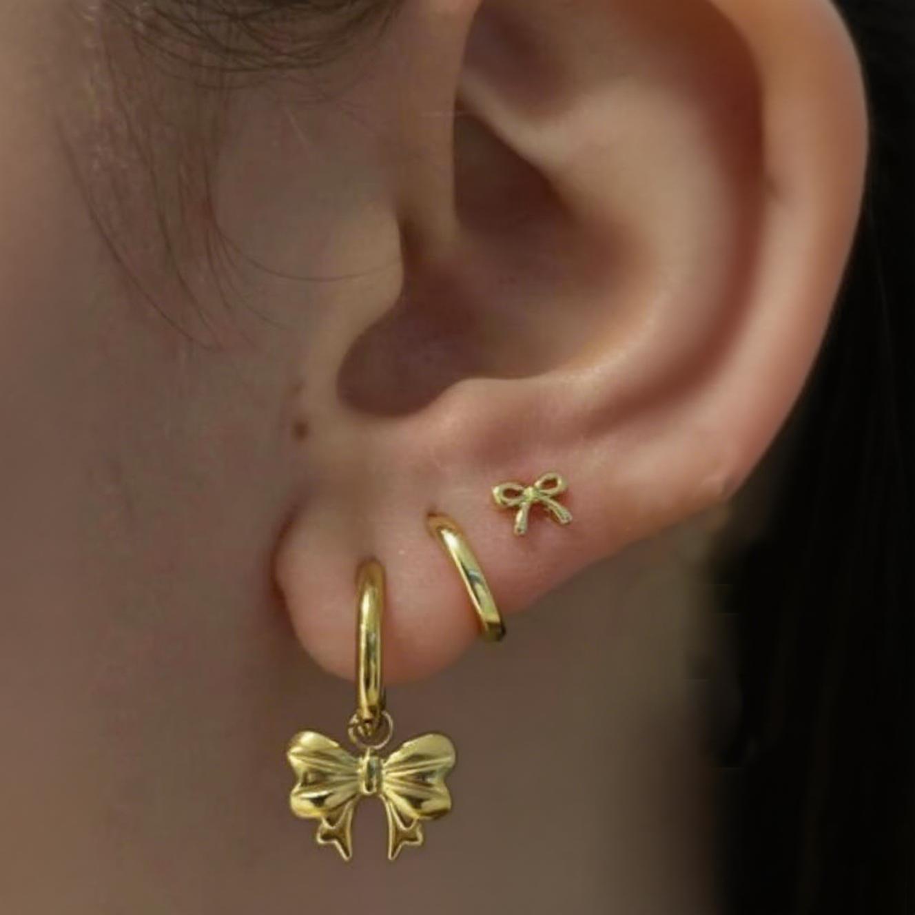 Damen Ohrschmuck Set mit floralem Schleifen- und Schmetterlingsdesign Shop Nory