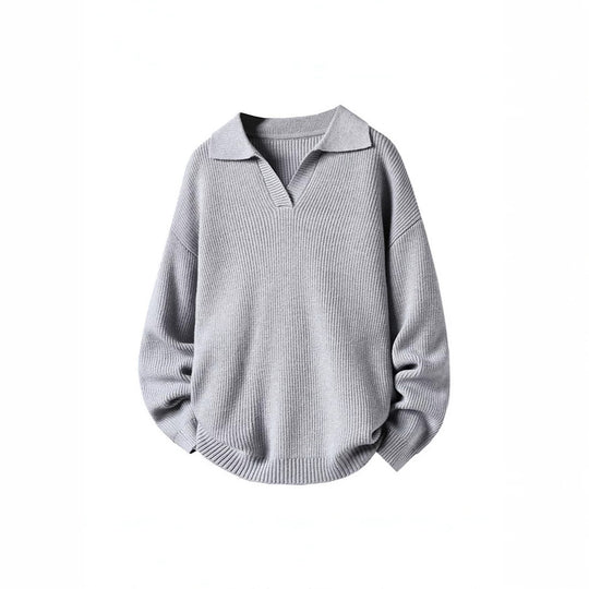 Damen Oversized Pullover mit Kragen Shop Nory