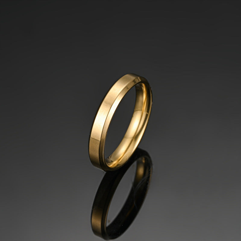 Herren Schmuckring mit eleganter, zweifarbiger Oberflächenstruktur Shop Nory