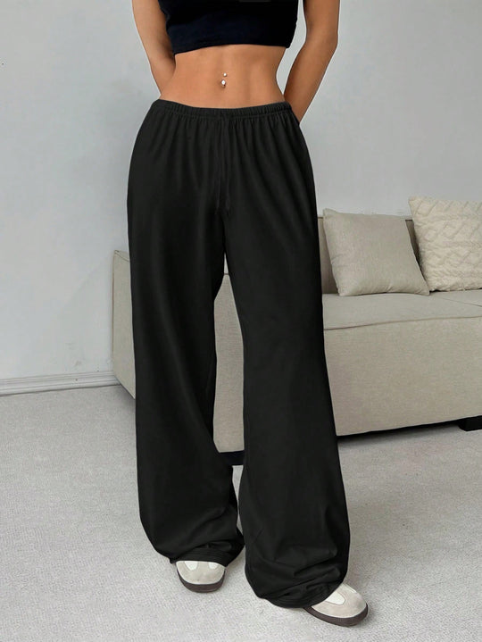 Damen nan weiter Highwaist Palazzo-Jogger mit elastischem Komfortbund, Kordelzug und seitlichen Eingrifftaschen Shop Nory