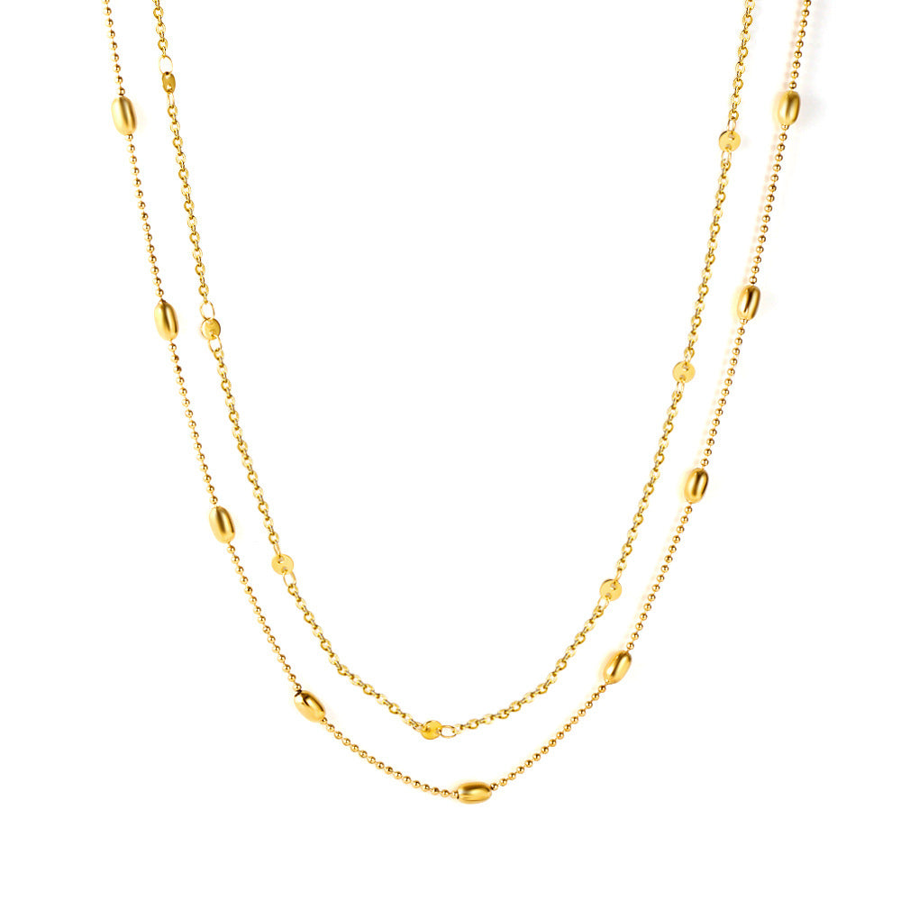 Damen Halskette mit schützenden Augenmotiven und goldplattierter Edelstahl-Verarbeitung Shop Nory