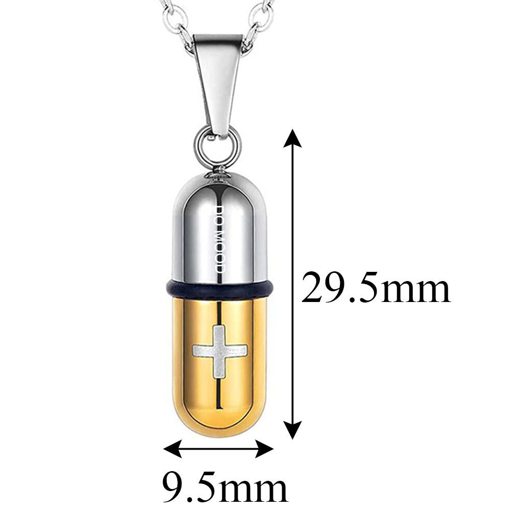 Damen Kette mit dekorativem Kapselanhänger Shop Nory