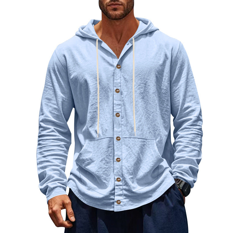 Herren lässige Sommerjacke mit Kapuze
