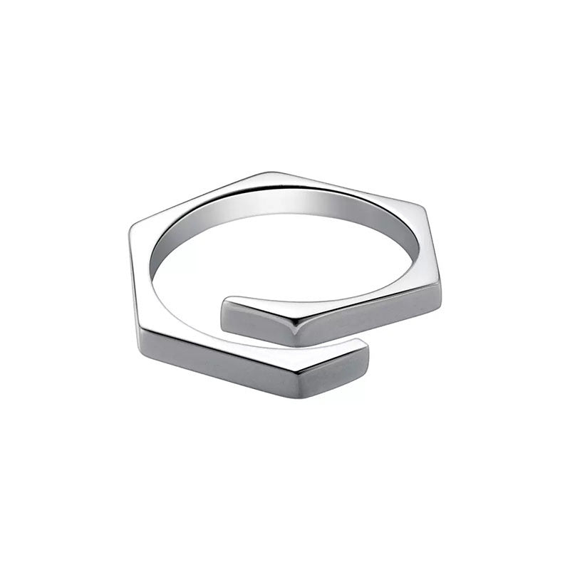 Damen minimalistischer Ring mit geschichtetem Design Shop Nory