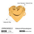 Damen Herzförmiger Ring aus hypoallergenem Edelstahl mit elegantem Design Shop Nory