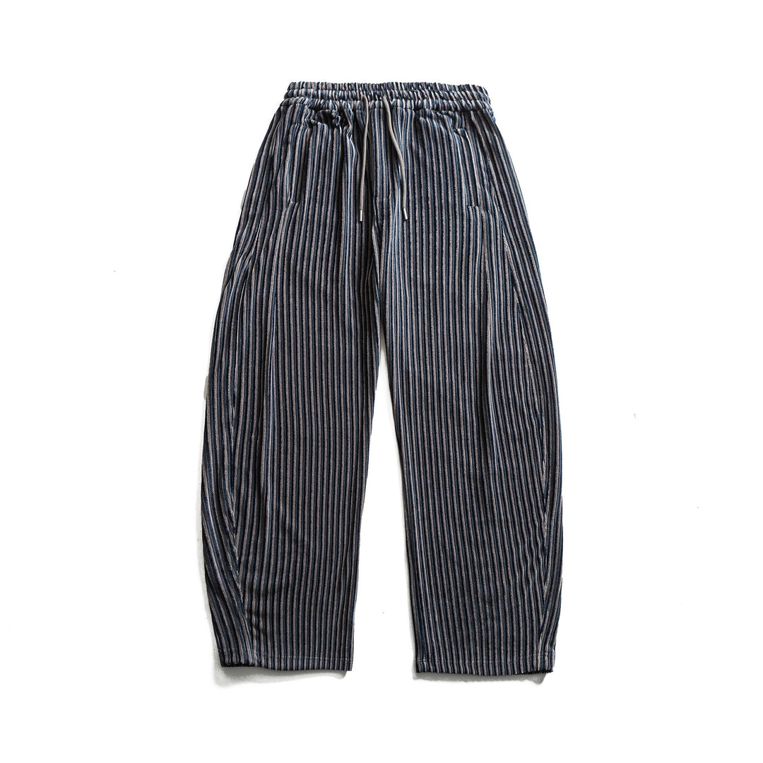 Damen Weite Plissee-Hose mit elastischem Bund und Tunnelzug Shop Nory
