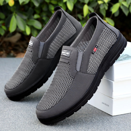 Herren nan atmungsaktiver Slip-On Freizeitschuh mit gestricktem Obermaterial, elastischem Einstieg und stoßdämpfender EVA-Sohle Shop Nory