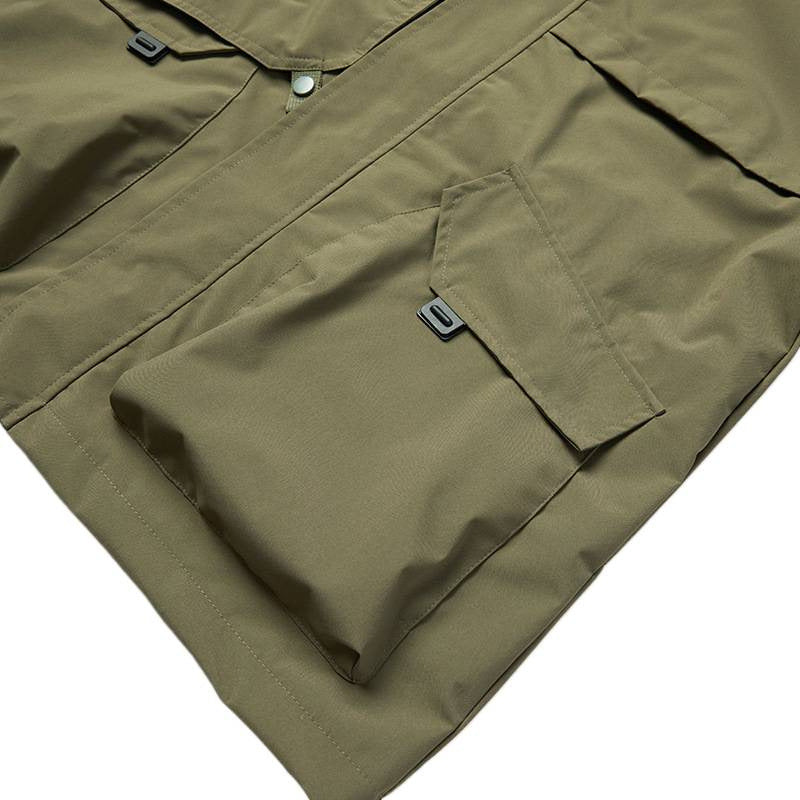 Herren Leichte wasserdichte Funktionsjacke mit Kapuze, Multitaschen und Raglanärmeln Shop Nory