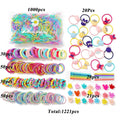 Damen Haaraccessoire-Set mit bunten Haargummis und Clips Shop Nory