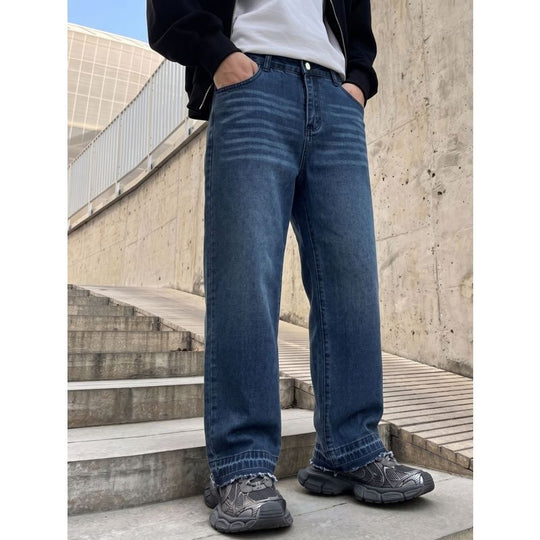 Herren Lässige Weit geschnittene Jeans Shop Nory