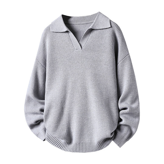 Damen Oversized Pullover mit Kragen Shop Nory