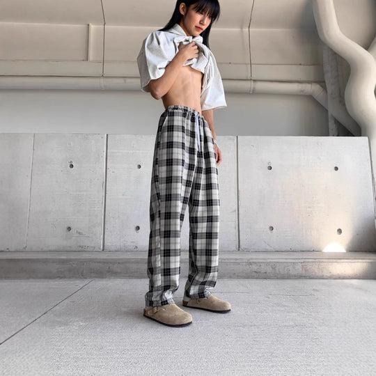 Herren Lässige Karottenhose mit Karo-Muster Shop Nory