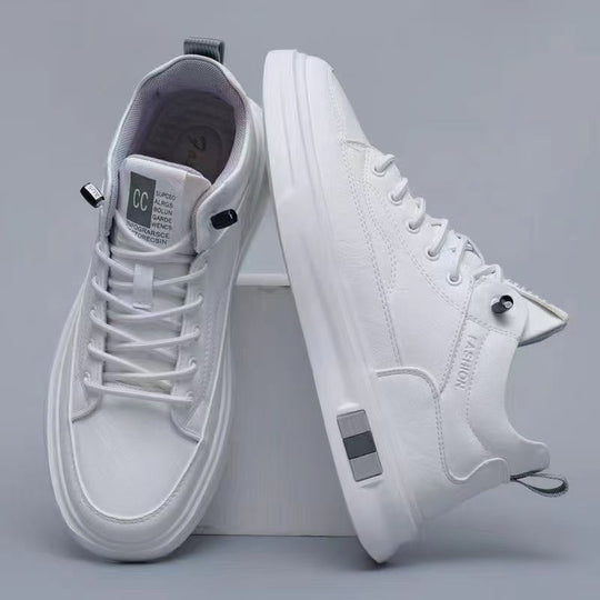Herren modische Sneaker mit Hochwertiger Lederoberfläche