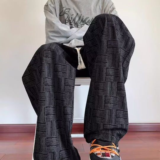 Damen Legere Karo-Design Jogginghose Shop Nory