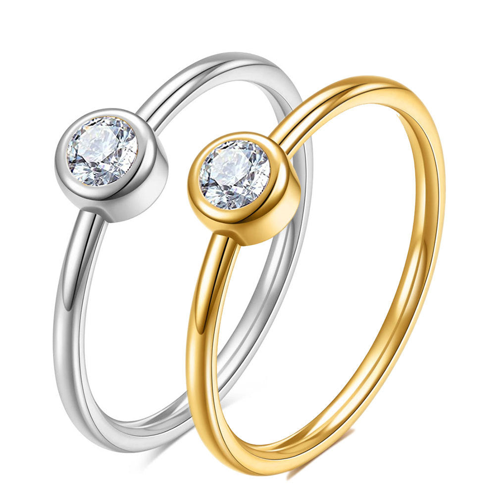 Damen Ring mit elegantem Zirkonia-Anhänger Shop Nory