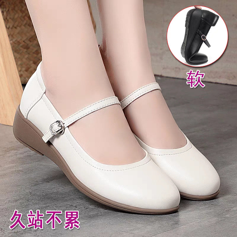 Damen Mary Jane Ballerinas mit komfortabler Sohle und elegantem Riemen