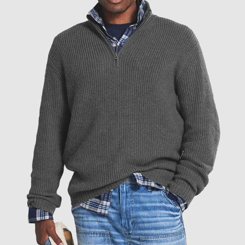 Der stilvolle Zip-Pullover für Herren