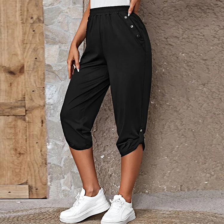 Damen Sportliche Jersey-Hosen