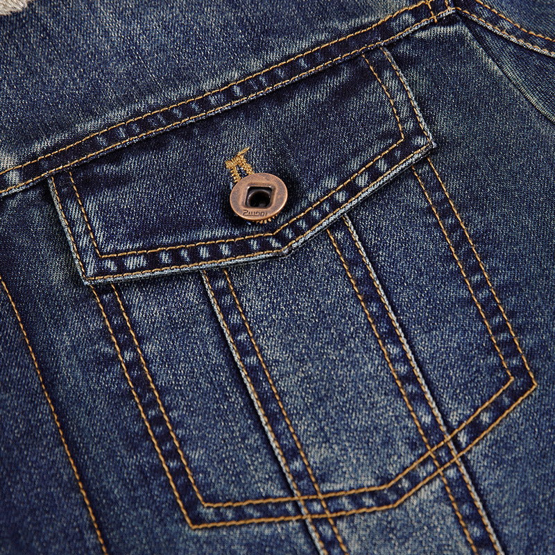 Herren Denimjacke mit Teddyfutter Shop Nory