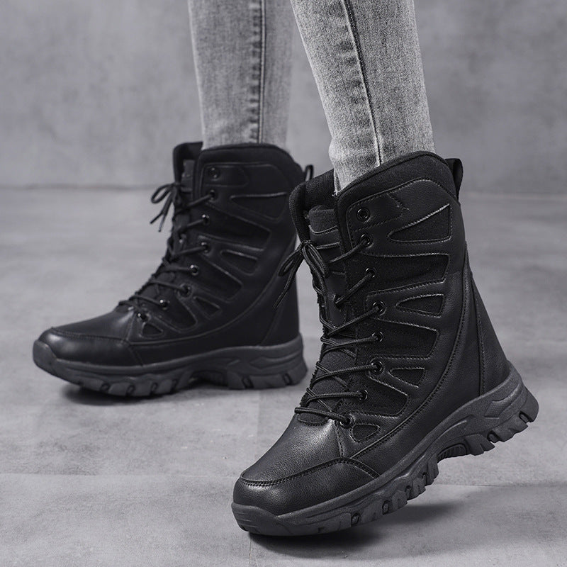 Damen High-Top Outdoor-Schuhe mit rutschfester Sohle und atmungsaktivem Obermaterial