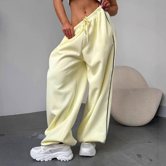 Damen Weite Sporthose mit elastischem Bund