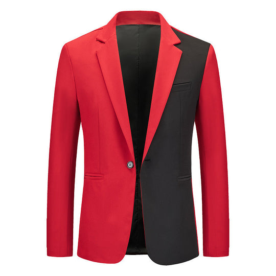 Herren kontrastierender Blazer mit modernem Schnitt