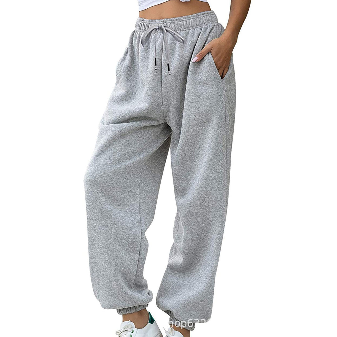 Damen nan lässige Jogginghose mit hohem Bund elastischen Knöchelabschlüssen und weichem Fleecefutter Shop Nory