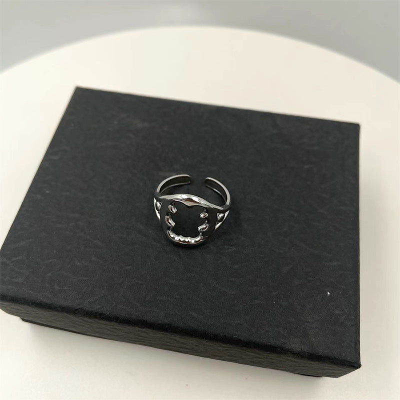 Damen modischer Ring mit stilvollem Ketten-Design Shop Nory
