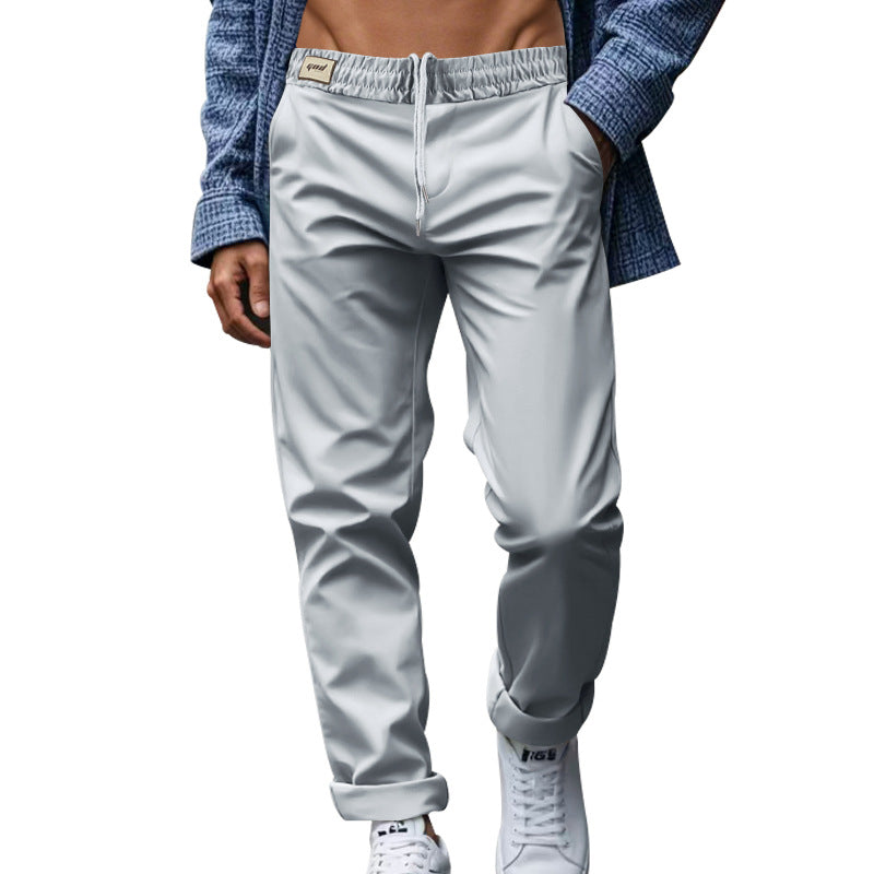 Herren elegante Freizeithose mit lockerem Schnitt und atmungsaktiver Struktur