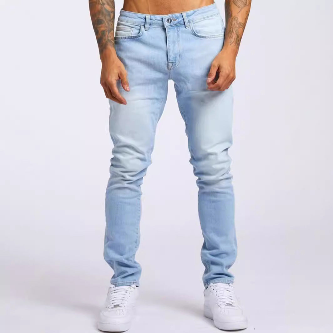 Herren Slim Fit Jeans im authentischen Used-Look
