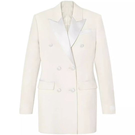 Damen Kurzes tailliertes Blazerkleid im Doppelreiher-Stil Shop Nory