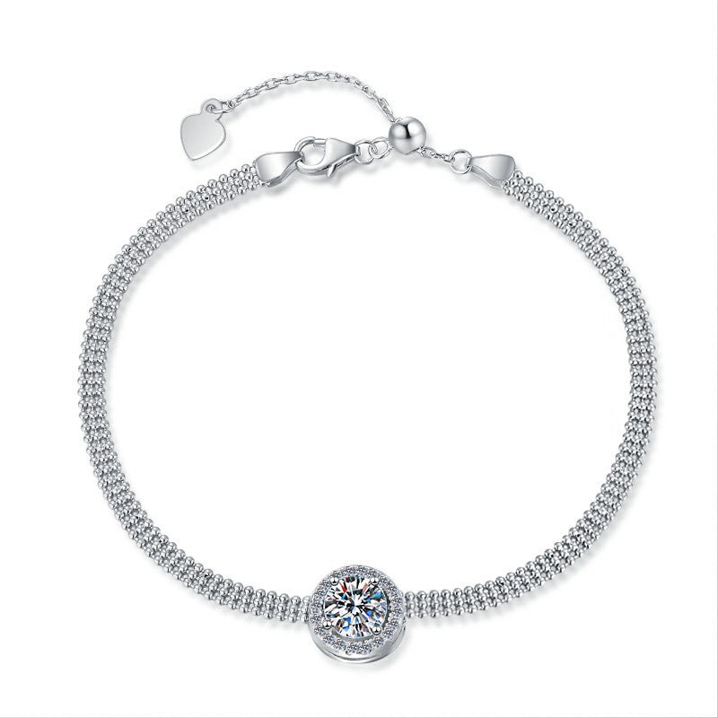 Damenarmband mit funkelndem Zirkonia-Mittelstück Shop Nory