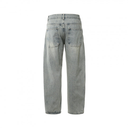 Herren Lässige Straight‑Leg Jeans mit Used‑Waschung und Destroyed-Details Shop Nory