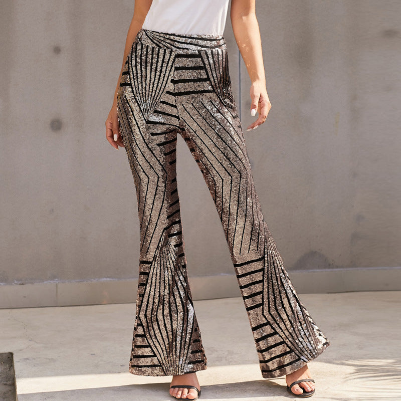 Shopnory | Glitzer Schlagpaillettenhose