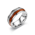 Herren Ring mit exklusivem Holz- und Edelstahl-Design Shop Nory