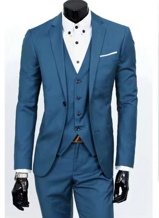 Herren schlanker dreiteiliger Businessanzug mit Weste Shop Nory