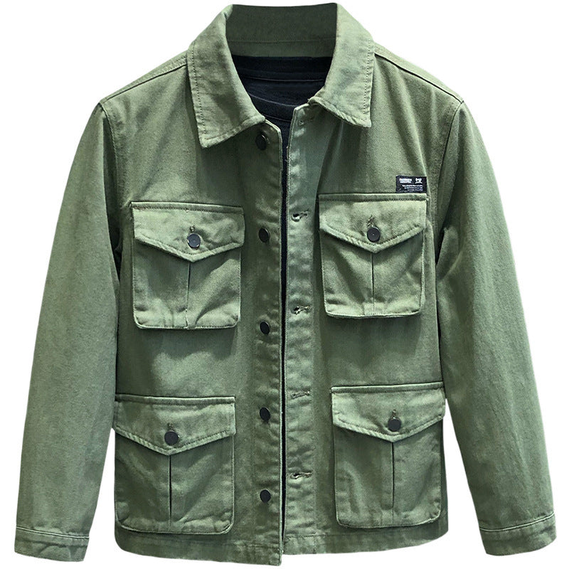 Herren Utility-Fieldjacke mit vier aufgesetzten Pattentaschen und klassischem Hemdkragen Shop Nory