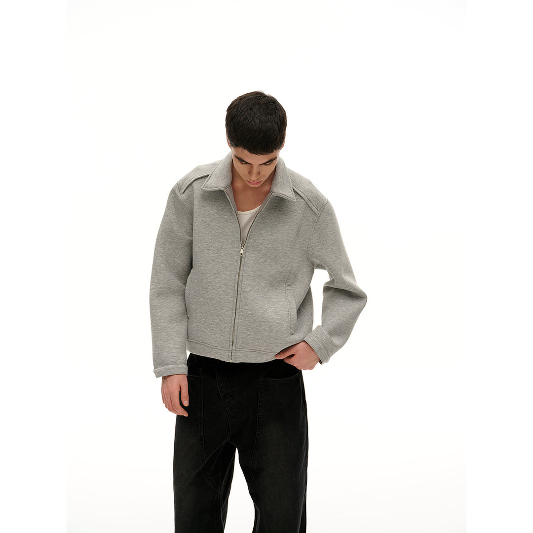 Damen Leichte Boxy‑Sweatjacke mit Hemdkragen, durchgehendem Reißverschluss und verdeckten Seitentaschen Shop Nory