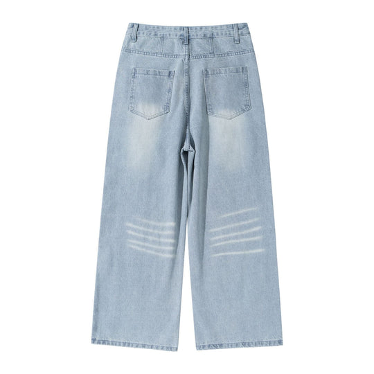 Damen Hochtaillierte weite Cropped-Jeans mit Bundfalten und Utility-Taschen Shop Nory