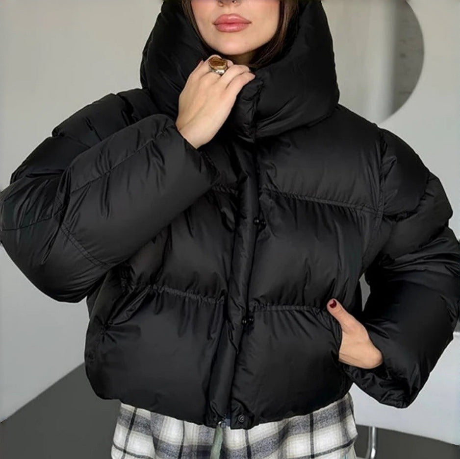 Damen Modische Kurzjacke mit Steppdetails