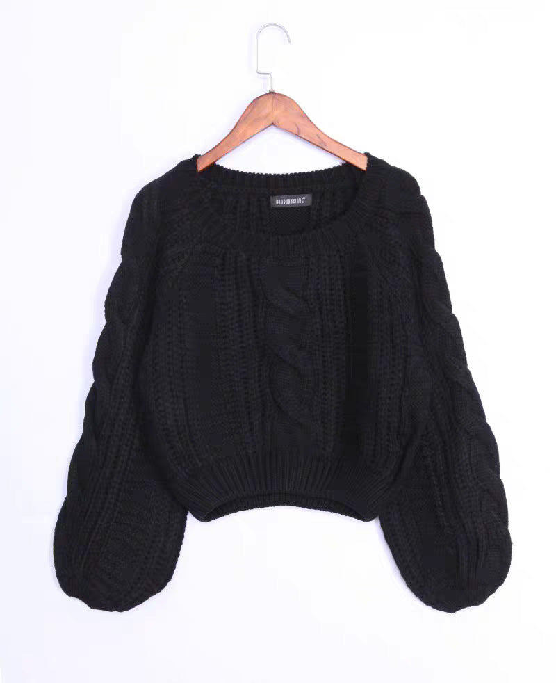 Damen Gemusterter Chunky Pullover Shop Nory