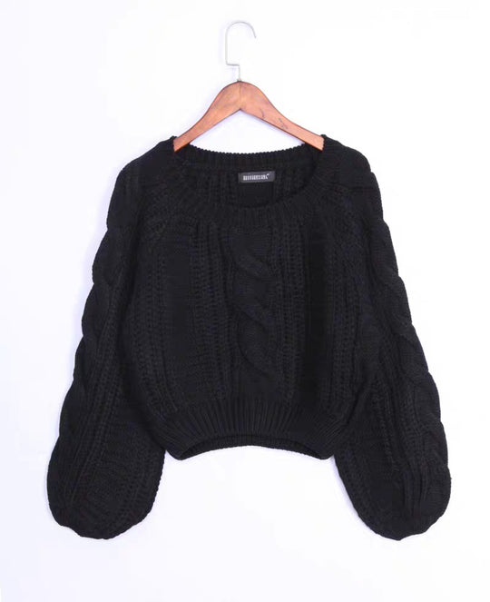 Damen Gemusterter Chunky Pullover Shop Nory
