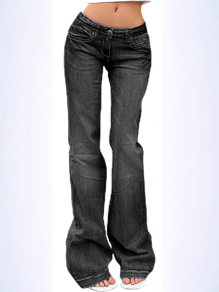 Damen Flared Jeans mit hohem Bund und Stretch